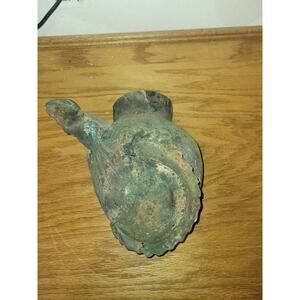 Old Soutwestern Primitive Pottery wall hanging planter Lizzard 10"